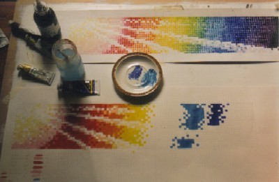 Painting the design