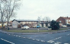 General view of church, February 1982