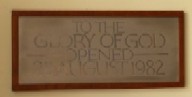 Opening Plaque Opening Plaque
