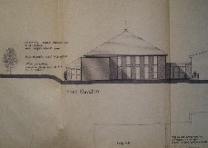 Elevation plan of new building