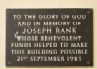 Rank Memorial Stone Rank Memorial Stone