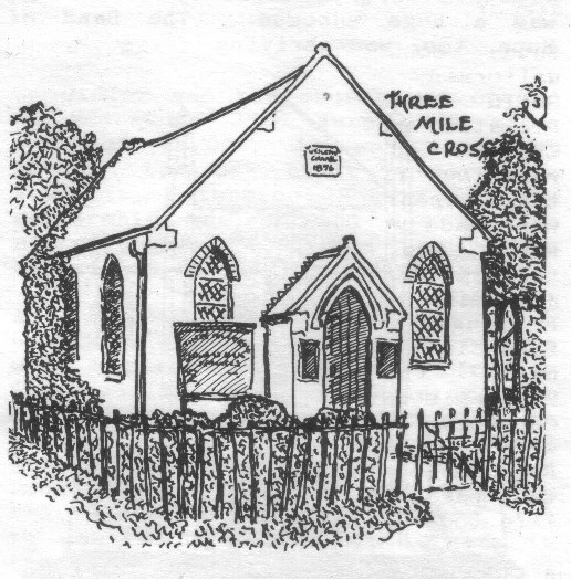 Three Mile Cross drawing