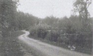 Well Cottage and site of Christ Church c1910