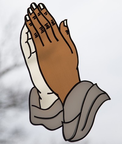Praying Hands Window